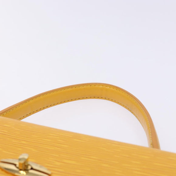 LOUIS VUITTON Epi Malesherbes Hand Bag Tassili Yellow Jonne M52379 Auth 134782