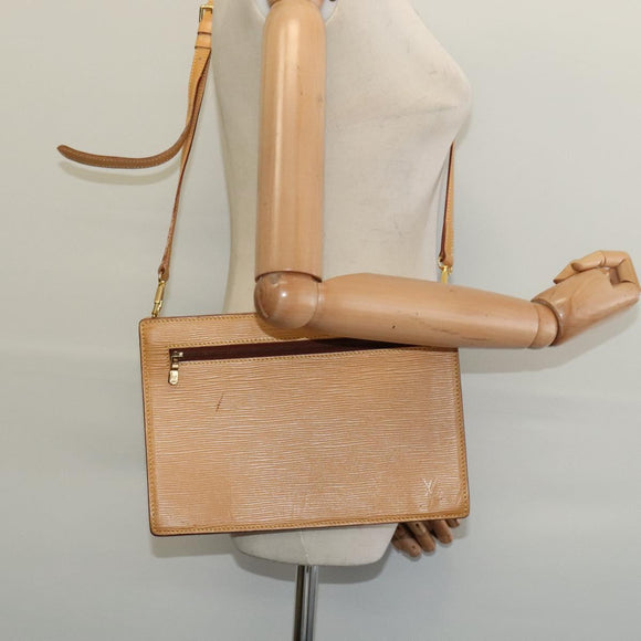 LOUIS VUITTON Epi Angian Shoulder Bag Beige M52116 LV Auth 134788