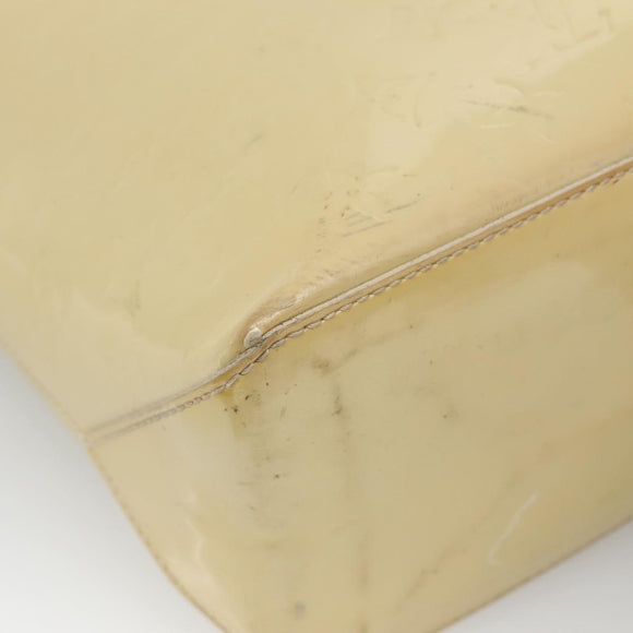 LOUIS VUITTON Monogram Vernis Wilshire MM Hand Bag Broncorail M91441 Auth 134792