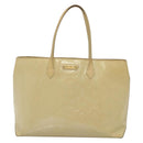 LOUIS VUITTON Monogram Vernis Wilshire MM Hand Bag Broncorail M91441 Auth 134792-13