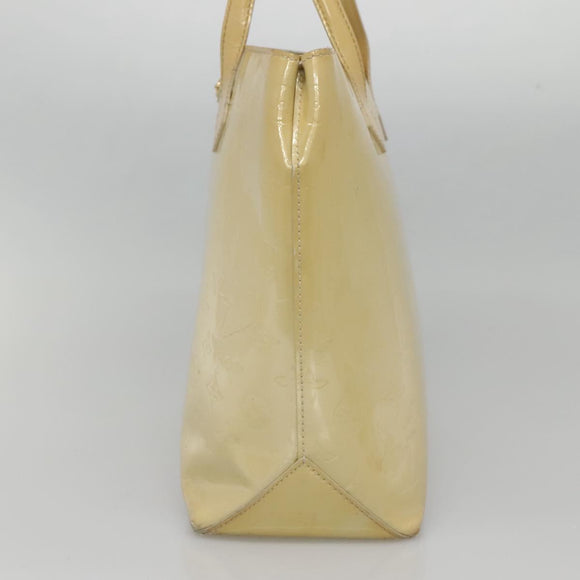 LOUIS VUITTON Monogram Vernis Wilshire MM Hand Bag Broncorail M91441 Auth 134792