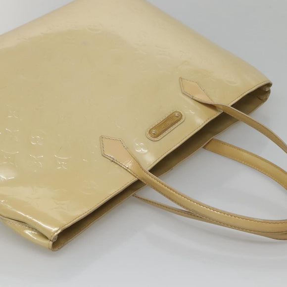 LOUIS VUITTON Monogram Vernis Wilshire MM Hand Bag Broncorail M91441 Auth 134792