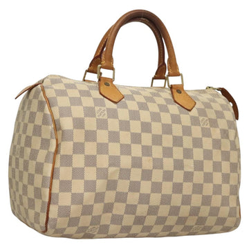 LOUIS VUITTON Damier Azur Speedy 30 Hand Bag N41533 LV Auth 134794