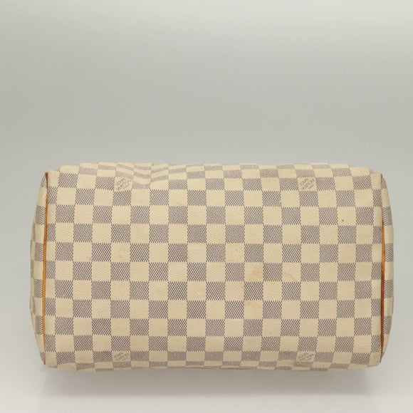 LOUIS VUITTON Damier Azur Speedy 30 Hand Bag N41533 LV Auth 134794