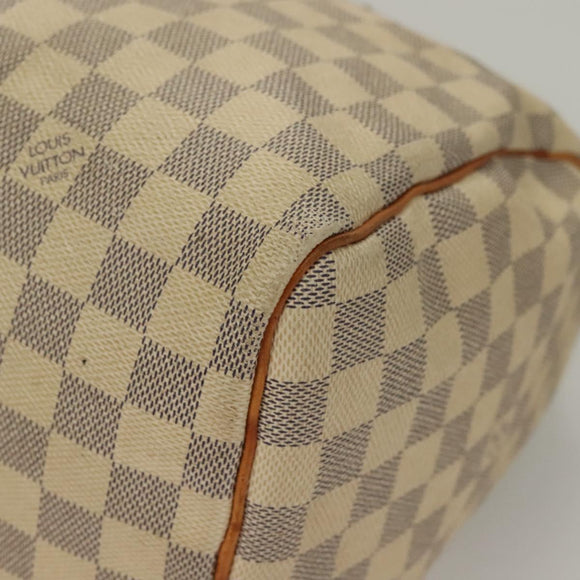 LOUIS VUITTON Damier Azur Speedy 30 Hand Bag N41533 LV Auth 134794