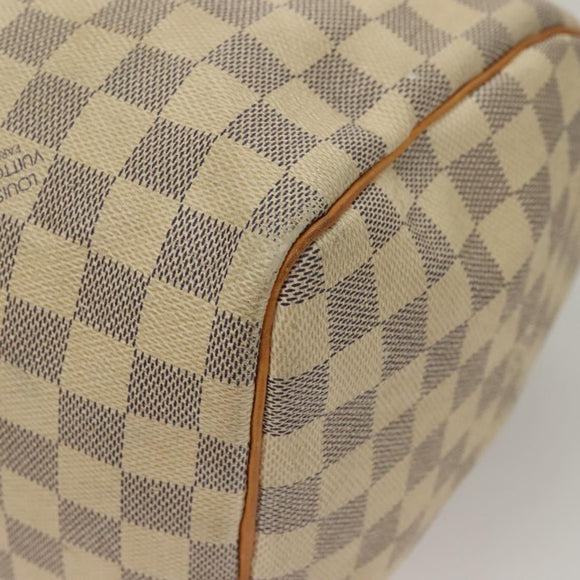 LOUIS VUITTON Damier Azur Speedy 30 Hand Bag N41533 LV Auth 134794