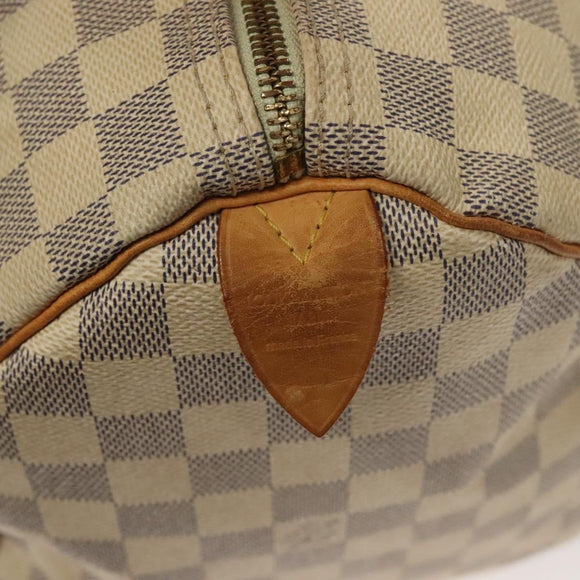 LOUIS VUITTON Damier Azur Speedy 30 Hand Bag N41533 LV Auth 134794