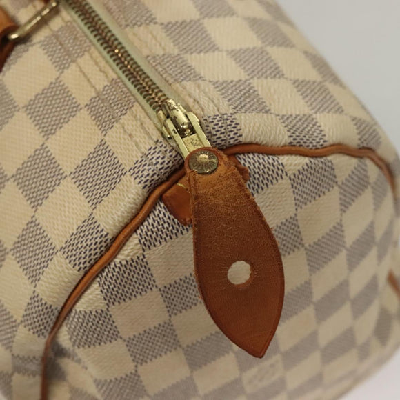 LOUIS VUITTON Damier Azur Speedy 30 Hand Bag N41533 LV Auth 134794