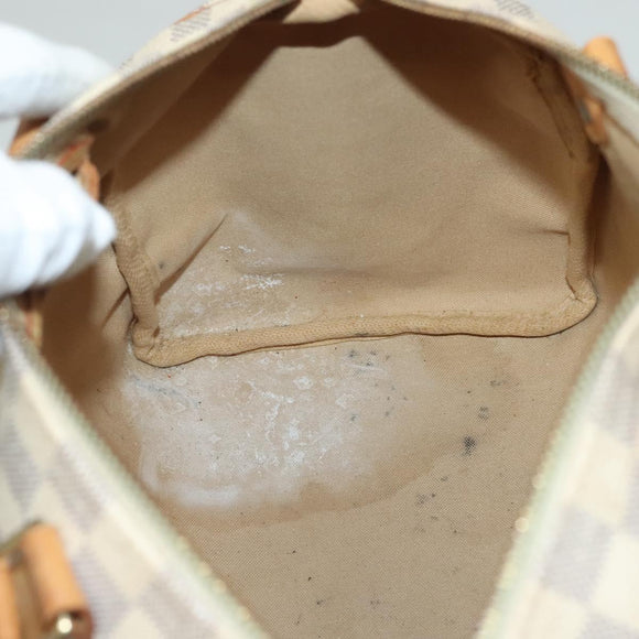 LOUIS VUITTON Damier Azur Speedy 30 Hand Bag N41533 LV Auth 134794