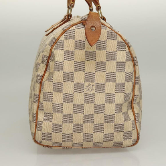 LOUIS VUITTON Damier Azur Speedy 30 Hand Bag N41533 LV Auth 134794