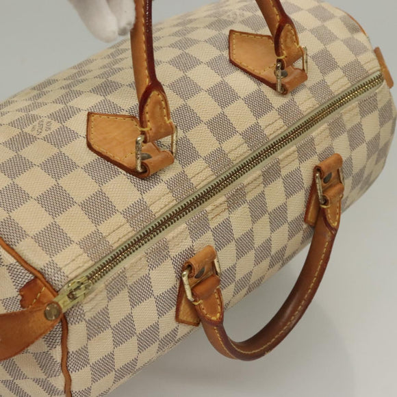 LOUIS VUITTON Damier Azur Speedy 30 Hand Bag N41533 LV Auth 134794