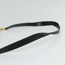 CELINE C Sulky Shoulder Bag Canvas Navy Gold Auth 134821-7