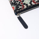 CHANEL Matelasse Clutch Bag Nylon Multicolor Silver CC Auth 134823-8