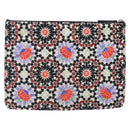 CHANEL Matelasse Clutch Bag Nylon Multicolor Silver CC Auth 134823-2