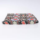 CHANEL Matelasse Clutch Bag Nylon Multicolor Silver CC Auth 134823-4