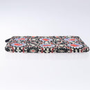 CHANEL Matelasse Clutch Bag Nylon Multicolor Silver CC Auth 134823-6