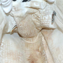 CHANEL Tote Bag Canvas White Silver CC Auth 134829-17