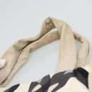 CHANEL Tote Bag Canvas White Silver CC Auth 134829-8