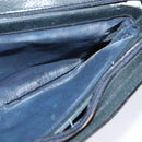 GUCCI GG Supreme Sherry Line Shoulder Bag PVC Navy Gold 41 02 013 Auth 134831-18