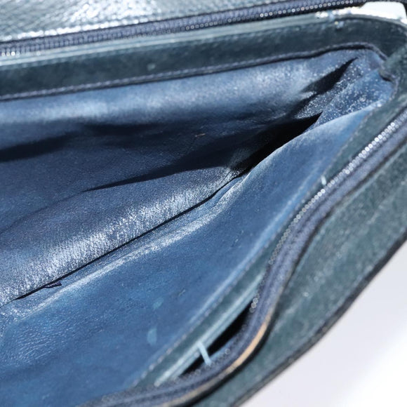 GUCCI GG Supreme Sherry Line Shoulder Bag PVC Navy Gold 41 02 013 Auth 134831