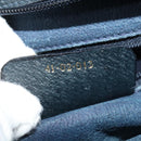 GUCCI GG Supreme Sherry Line Shoulder Bag PVC Navy Gold 41 02 013 Auth 134831-22