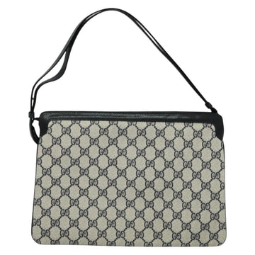 GUCCI GG Supreme Sherry Line Shoulder Bag PVC Navy Gold 41 02 013 Auth 134831 - 0