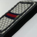 GUCCI GG Supreme Sherry Line Shoulder Bag PVC Navy Gold 41 02 013 Auth 134831-6