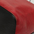 LOUIS VUITTON Epi Petit Noe Bag BiColor Black Red M44017 LV Auth 134840-16