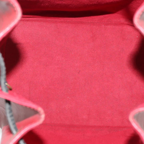 LOUIS VUITTON Epi Petit Noe Bag BiColor Black Red M44017 LV Auth 134840