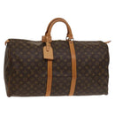 LOUIS VUITTON Monogram Keepall 55 Boston Bag M41424 LV Auth 134846-1