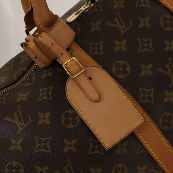 LOUIS VUITTON Monogram Keepall 55 Boston Bag M41424 LV Auth 134846