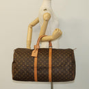 LOUIS VUITTON Monogram Keepall 55 Boston Bag M41424 LV Auth 134846-23