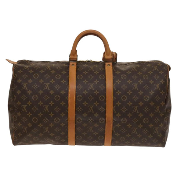 LOUIS VUITTON Monogram Keepall 55 Boston Bag M41424 LV Auth 134846