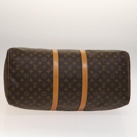 LOUIS VUITTON Monogram Keepall 55 Boston Bag M41424 LV Auth 134846
