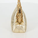 CHANEL Matelasse Chain Shoulder Bag Leather Gold CC Auth 134853M-3