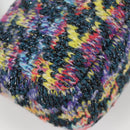 CHANEL Chain Shoulder Bag Tweed Blue Gold CC Auth 134856M-17