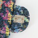 CHANEL Chain Shoulder Bag Tweed Blue Gold CC Auth 134856M-9