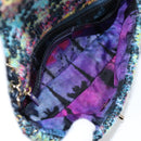 CHANEL Chain Shoulder Bag Tweed Blue Gold CC Auth 134856M-10