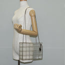 CHANEL Chain Tote Bag plastic Clear CC Auth 134859M-20