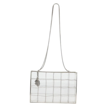 CHANEL Chain Tote Bag plastic Clear CC Auth 134859SM - 0