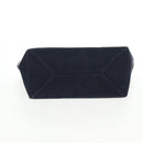 CHANEL Chain Tote Bag No5 Canvas Navy Silver CC Auth 134860V-5