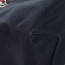 CHANEL Chain Tote Bag No5 Canvas Navy Silver CC Auth 134860V-16