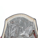 CHANEL Chain Tote Bag No5 Canvas Navy Silver CC Auth 134860V-18