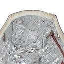 CHANEL Chain Tote Bag No5 Canvas Navy Silver CC Auth 134860V-21