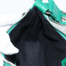 BALENCIAGA Le Cagole XS Shoulder Bag Leather 2way Green 671309 Auth 134862SAM-29