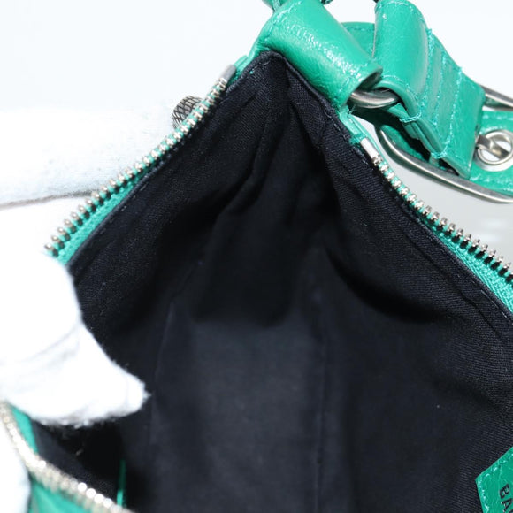 BALENCIAGA Le Cagole XS Shoulder Bag Leather 2way Green 671309 Auth 134862SAM