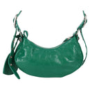 BALENCIAGA Le Cagole XS Shoulder Bag Leather 2way Green 671309 Auth 134862M-2