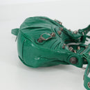 BALENCIAGA Le Cagole XS Shoulder Bag Leather 2way Green 671309 Auth 134862M-4