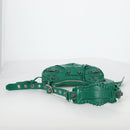 BALENCIAGA Le Cagole XS Shoulder Bag Leather 2way Green 671309 Auth 134862M-7