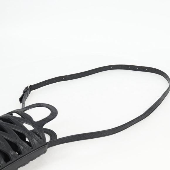 BALENCIAGA Hand Bag Leather 2way Black 660787 Auth 134863V